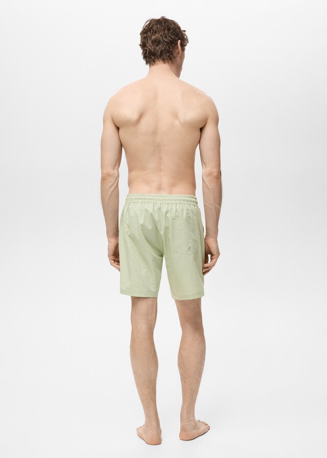 Mango Bañador efecto seersucker Outlet online
