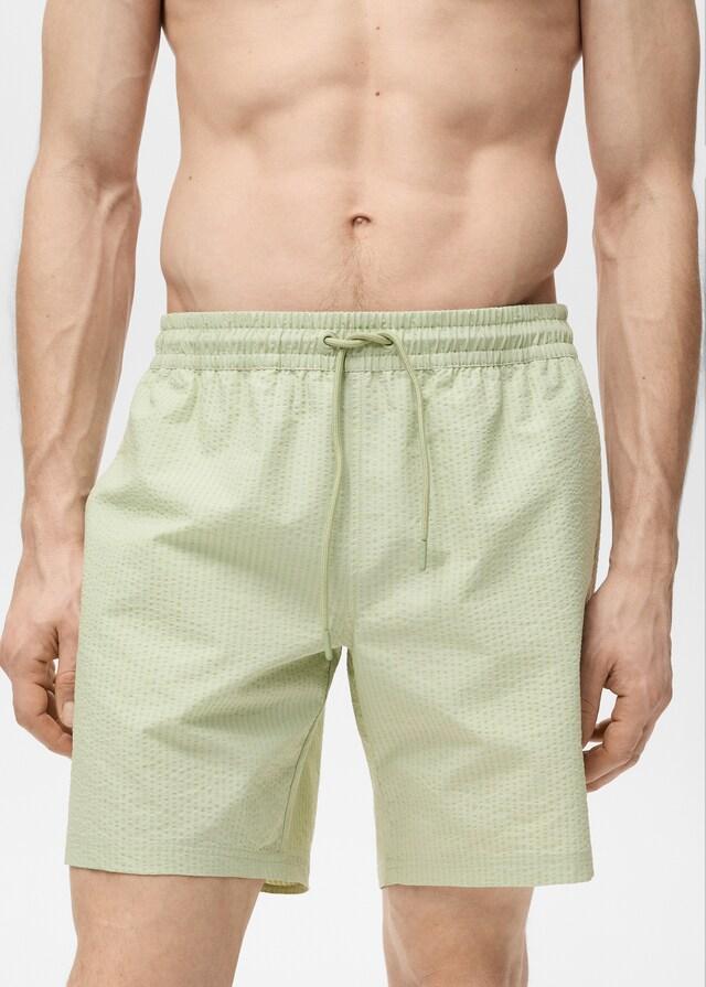 Mango Bañador efecto seersucker Outlet online
