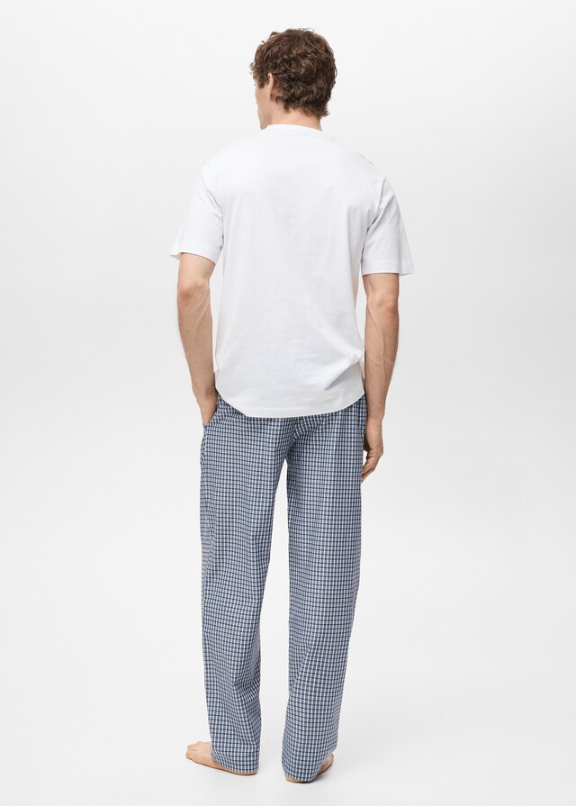 Mango Pack pijama combinado 100% algodón cuadros Tienda