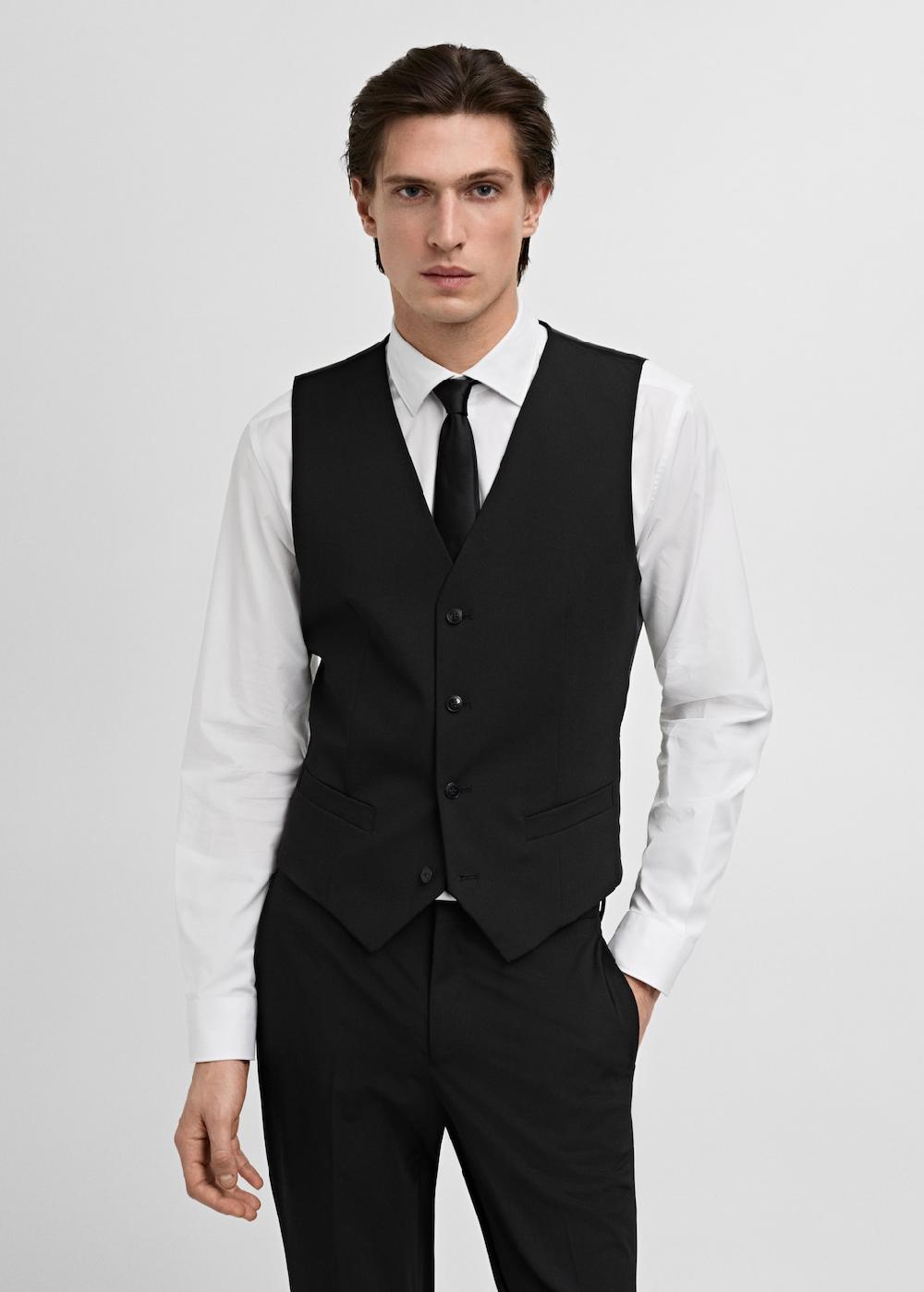 Mango Chaleco traje París super slim fit Oferta especial