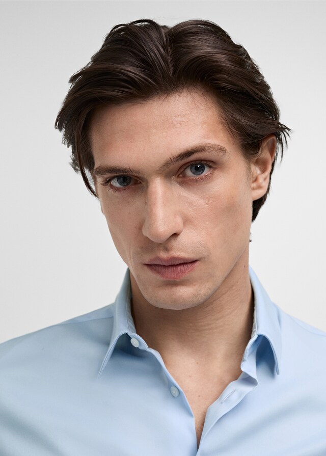 Mango Camisa traje slim fit algodón Tienda de fábrica