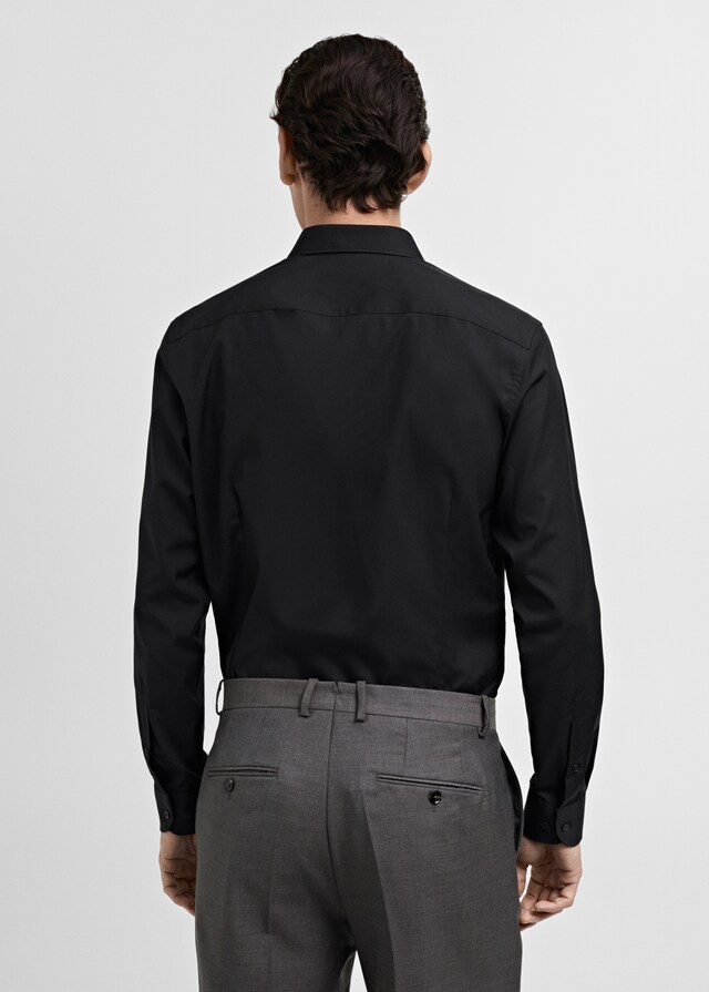 Mango Camisa traje slim fit algodón popelín Precios de Black Friday