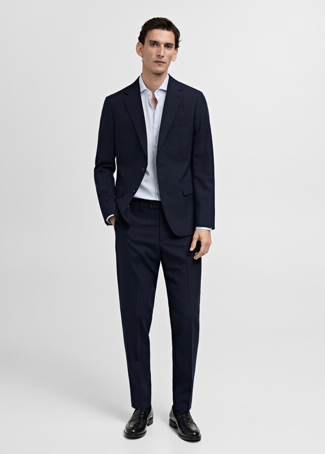 Mango Camisa traje slim fit twill microestampado En oferta