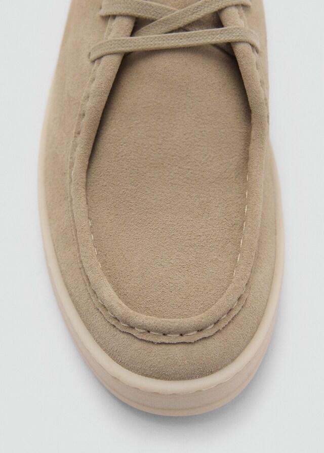 Mango Zapato náutico piel serraje Outlet