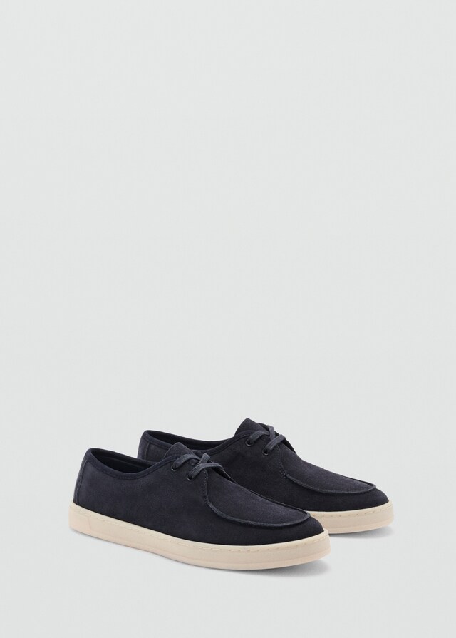Mango Zapato náutico piel serraje Outlet online
