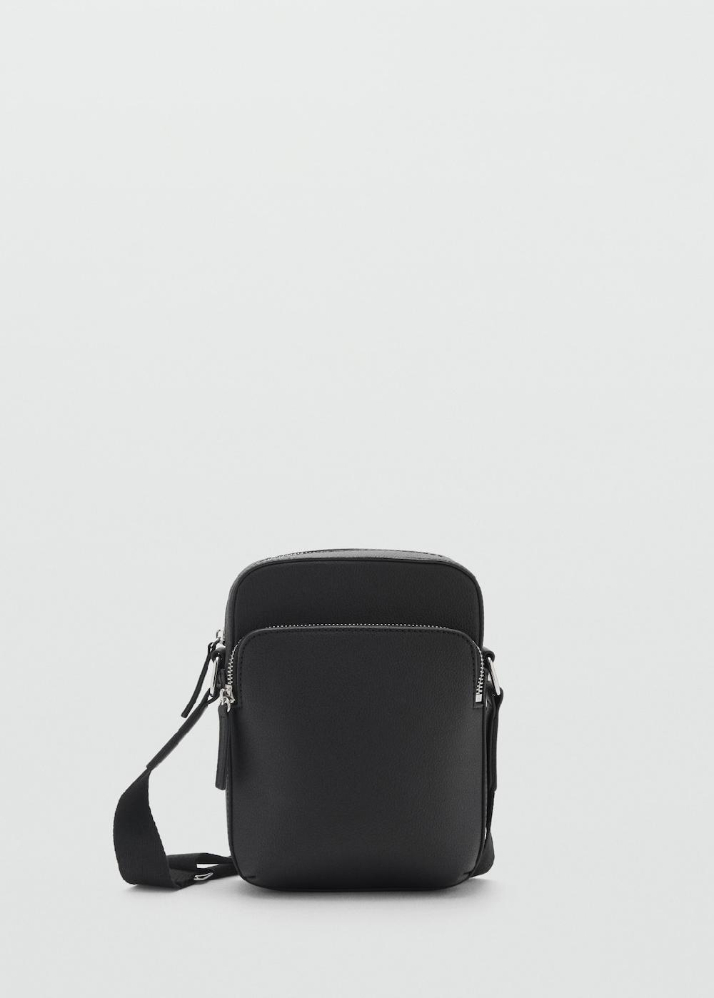 Mango Bolso bandolera efecto piel abatanada