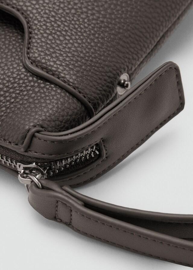 Mango Bolso sobre abatanado Tienda
