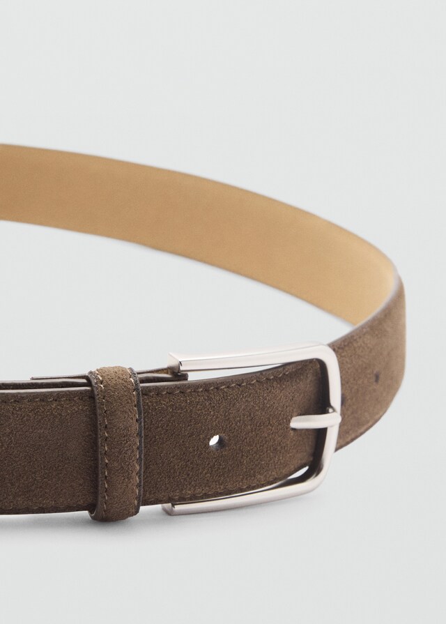 Mango Cinturón piel serraje COMPRAR AHORA