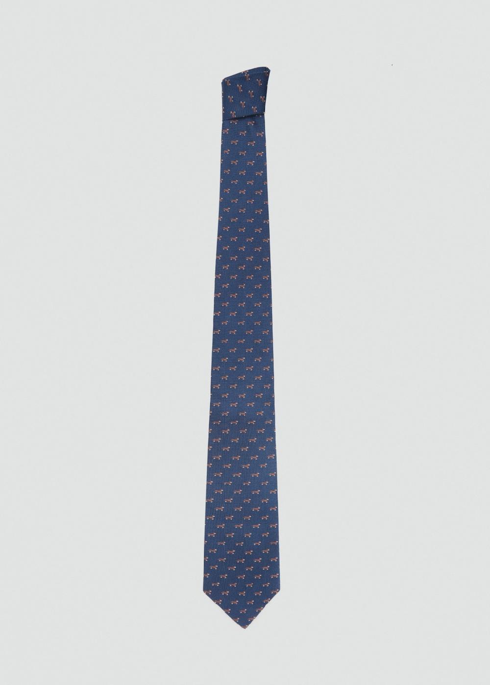 Mango Corbata seda de mora estampado animal