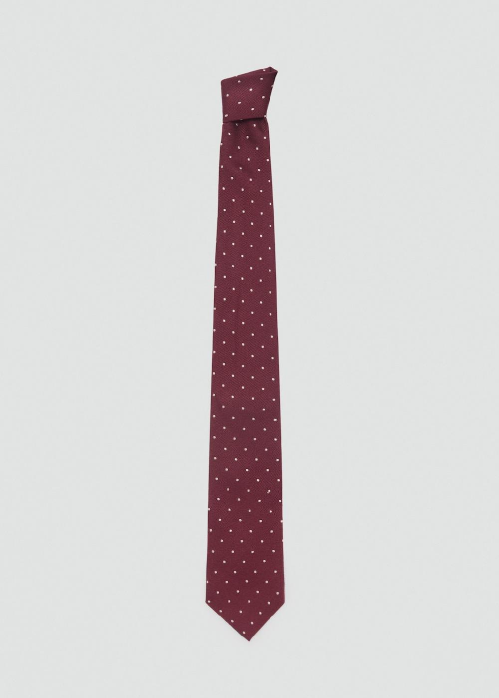 Mango Corbata seda lunares