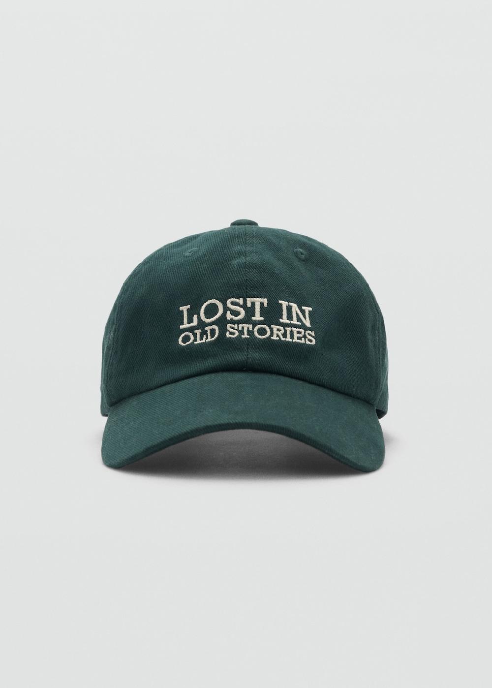 Mango Gorra canvas bordado Precio ultrabajo