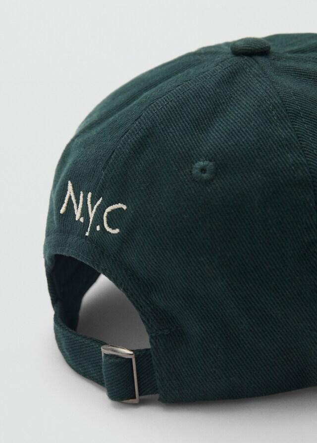 Mango Gorra canvas bordado Precio ultrabajo