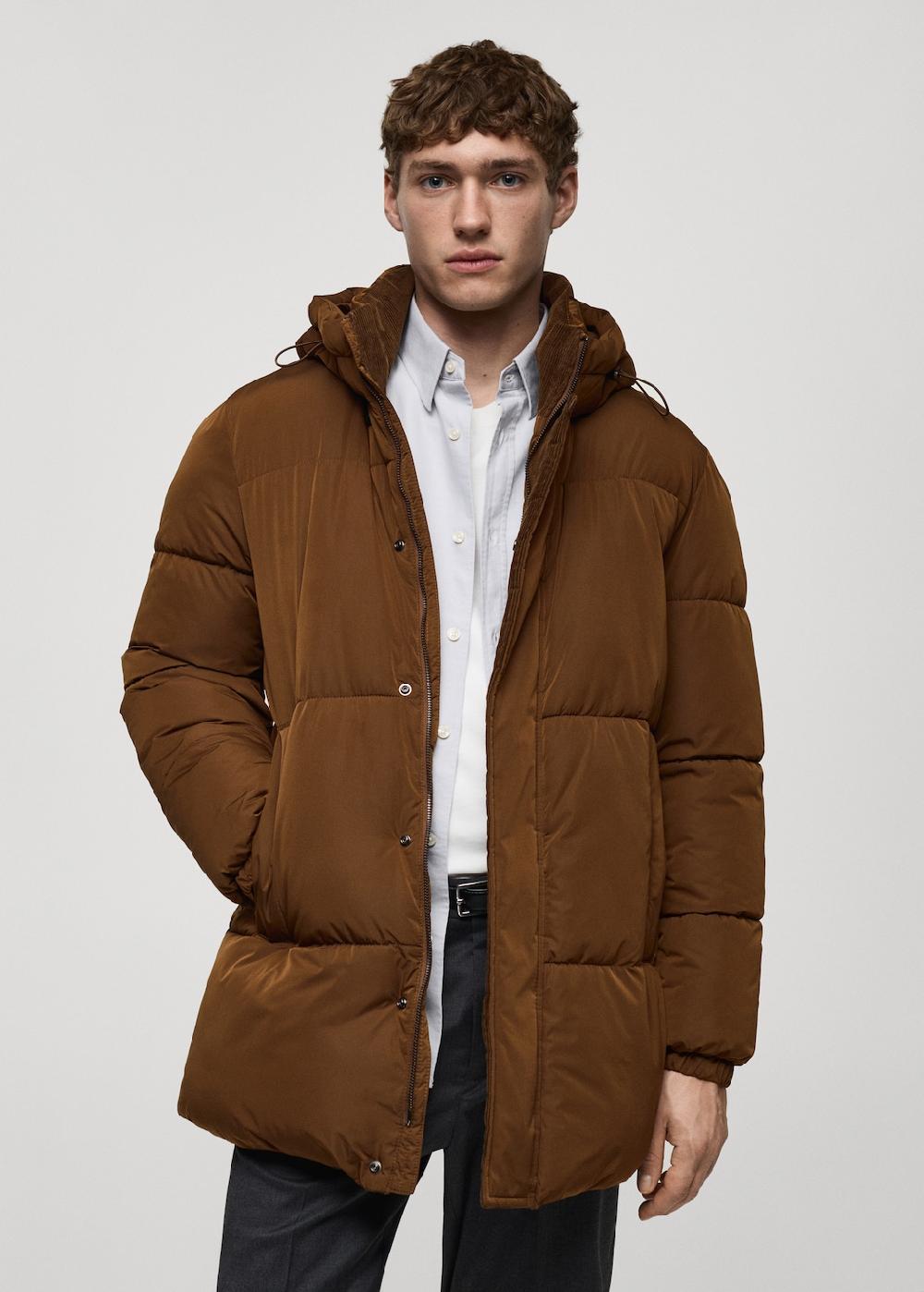 Mango Anorak acolchado capucha water-repellent ÚLTIMAS EDICIONES