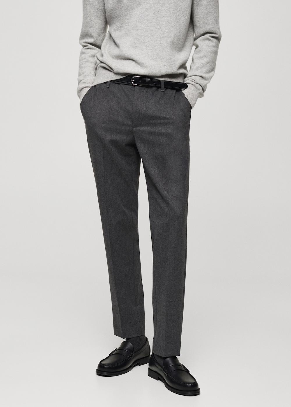 Mango Pantalón franela slim fit Promoción trimestral