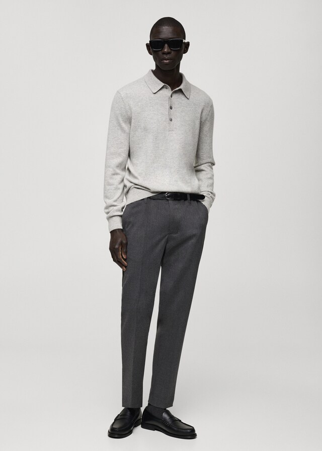 Mango Pantalón franela slim fit Promoción trimestral