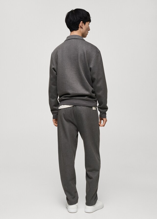 Mango Joggers algodón detalle bordado Solo queda un día