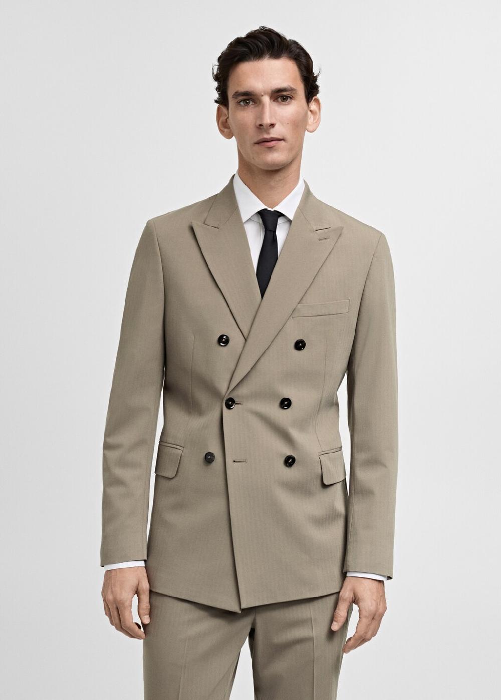 Mango Americana traje Mónaco cruzada slim fit Superdescuento