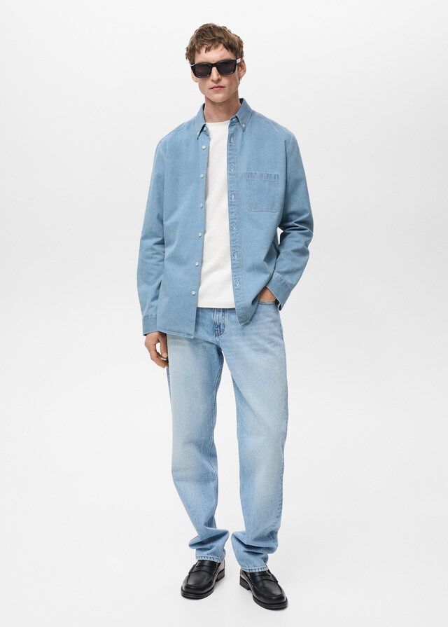 Mango Camisa vaquera regular fit Tienda de fábrica