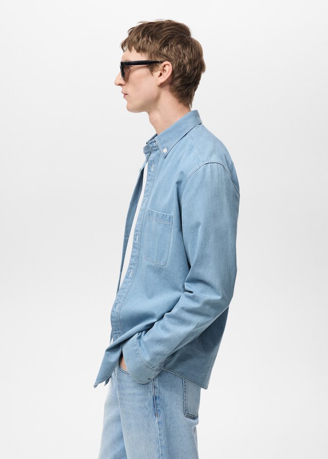 Mango Camisa vaquera regular fit Tienda de fábrica
