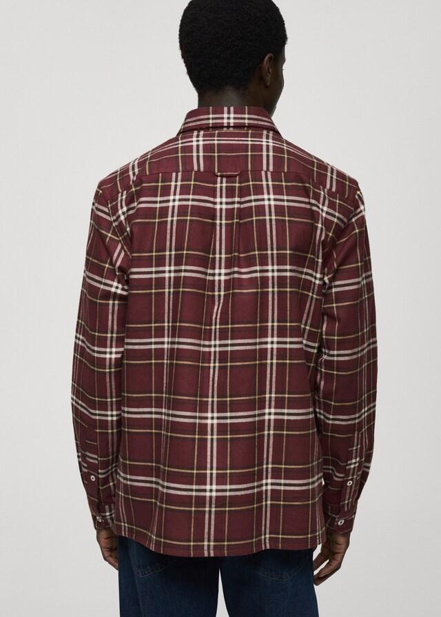 Mango Camisa 100% algodón franela cuadros Limitado a 3 días