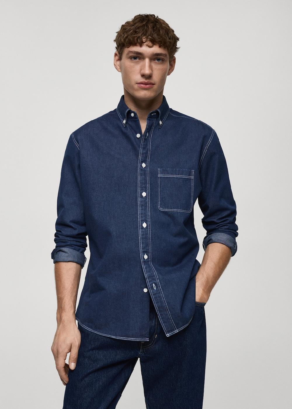 Mango Camisa vaquera regular fit Ahorra y exporta