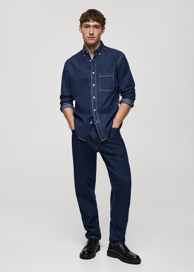 Mango Camisa vaquera regular fit Ahorra y exporta
