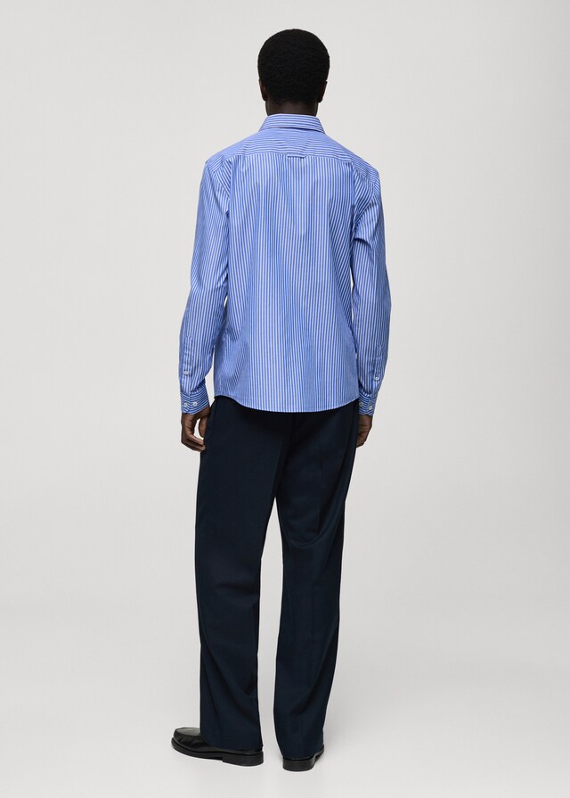 Mango Camisa 100% algodón rayas regular fit En oferta