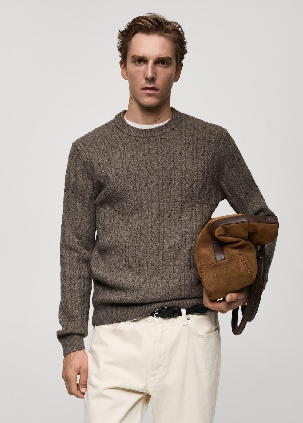 Mango Jersey punto trenzado