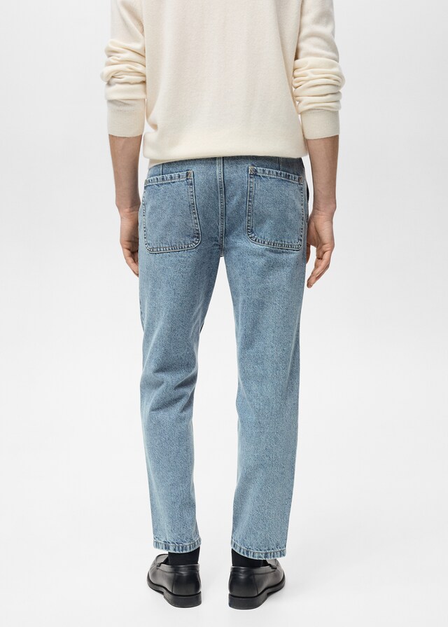 Mango Jeans efecto desgastado straight fit Rebajas de fin de temporada