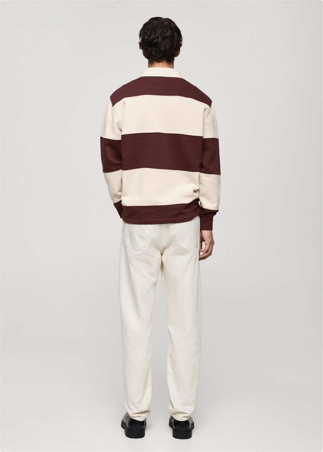 Mango Sudadera polo algodón rayas Rebajas baratas