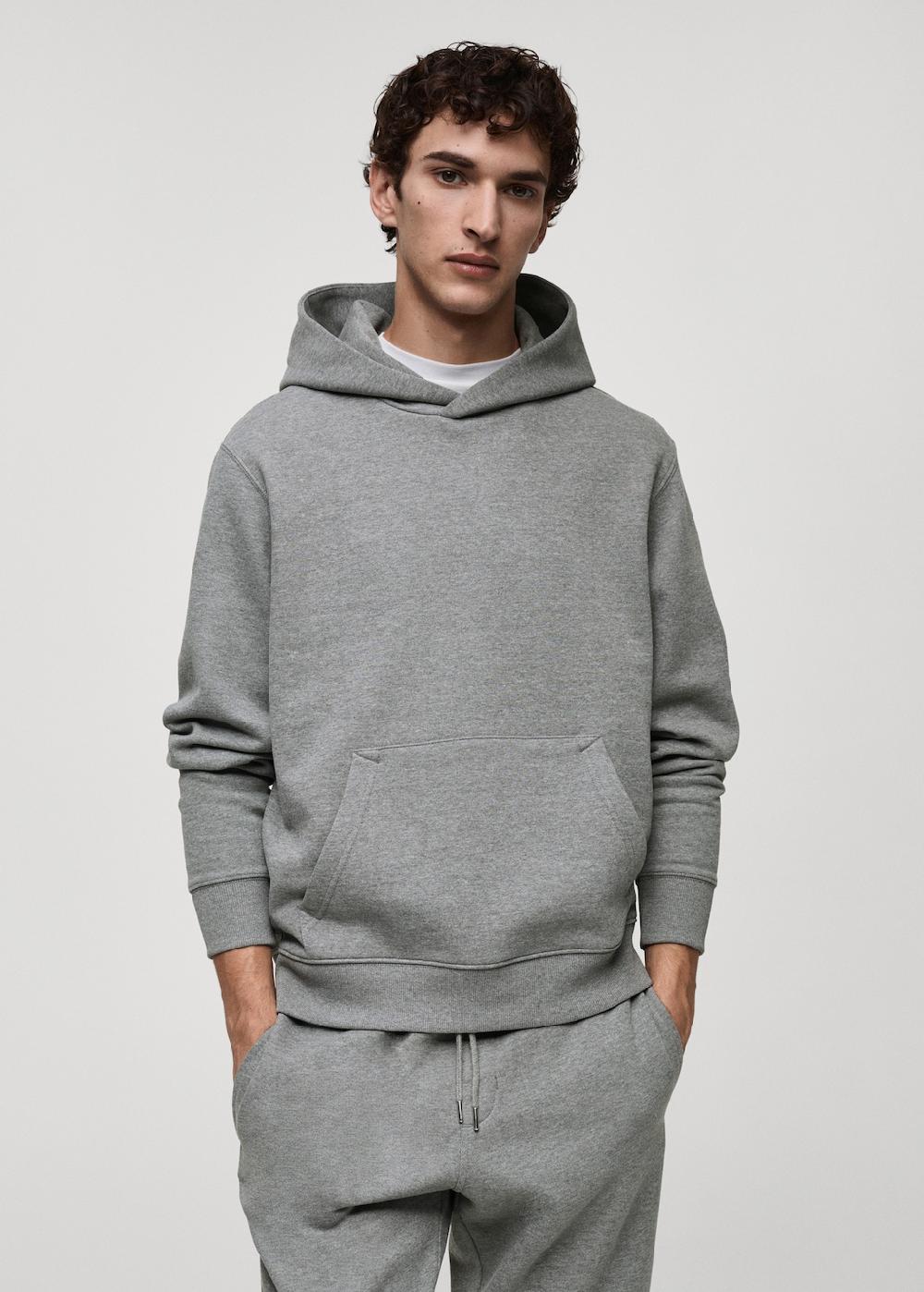 Mango Sudadera algodón capucha