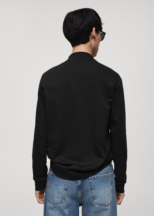 Mango Camiseta manga larga cuello perkins Liquidación