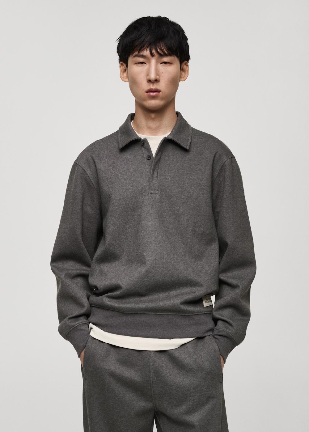 Mango Sudadera polo detalle bordado Últimos 3 días