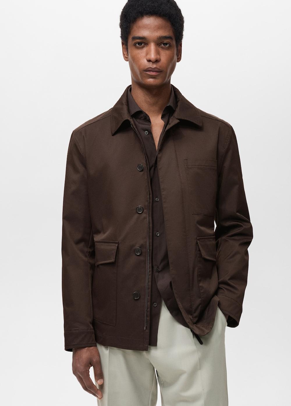 Mango Chaqueta algodón water repellent