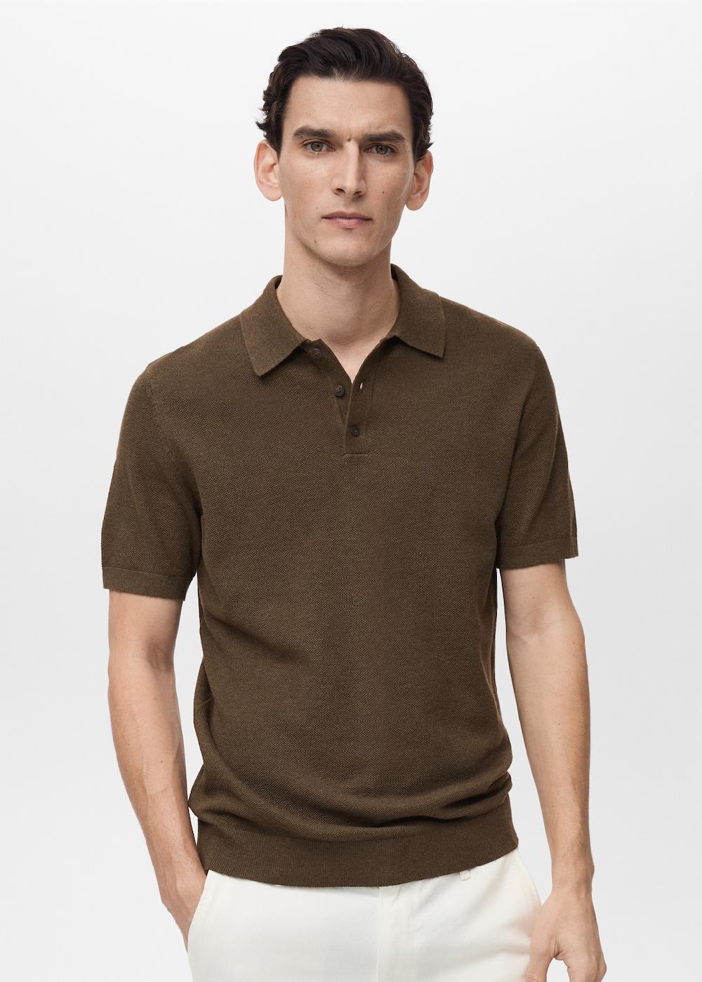 Mango Polo punto estructura slim fit Tienda de fábrica
