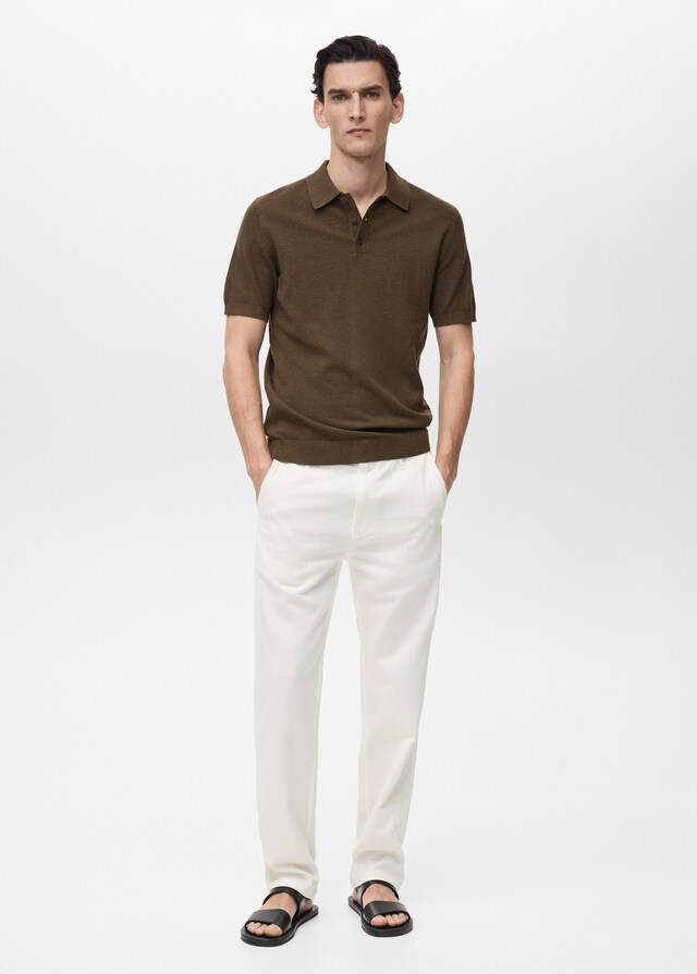 Mango Polo punto estructura slim fit Tienda de fábrica