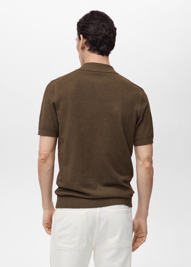 Mango Polo punto estructura slim fit Tienda de fábrica