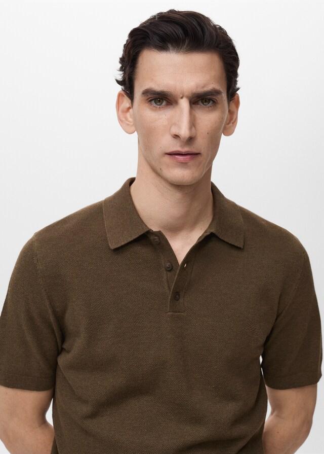 Mango Polo punto estructura slim fit Tienda de fábrica
