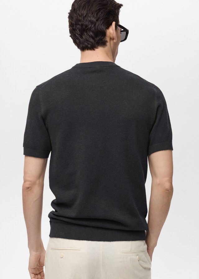 Mango Camiseta punto fino algodón Limitado a 3 días