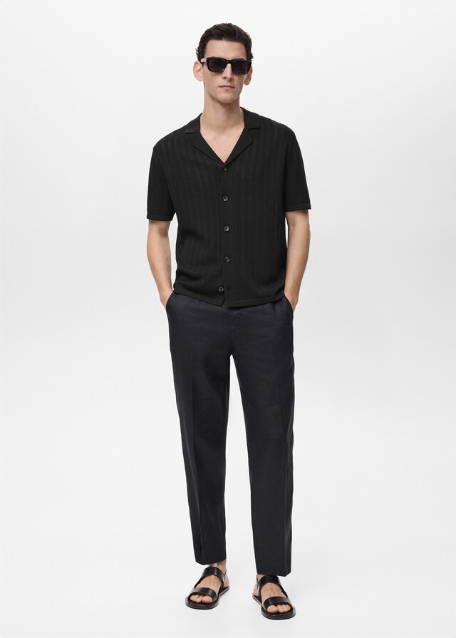 Mango Camisa punto detalle calados Ahorra y exporta