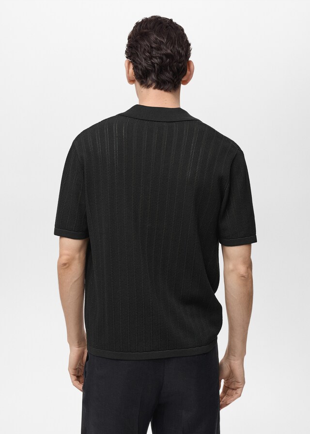 Mango Camisa punto detalle calados Ahorra y exporta