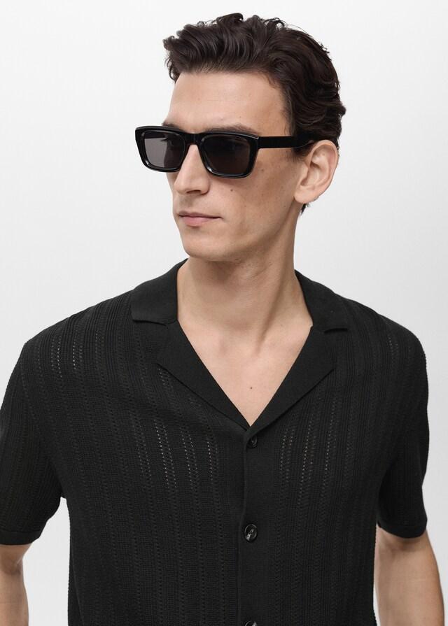 Mango Camisa punto detalle calados Ahorra y exporta