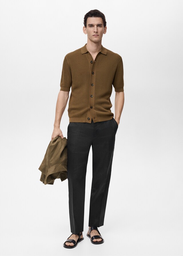 Mango Camisa punto estructura Precios de Black Friday
