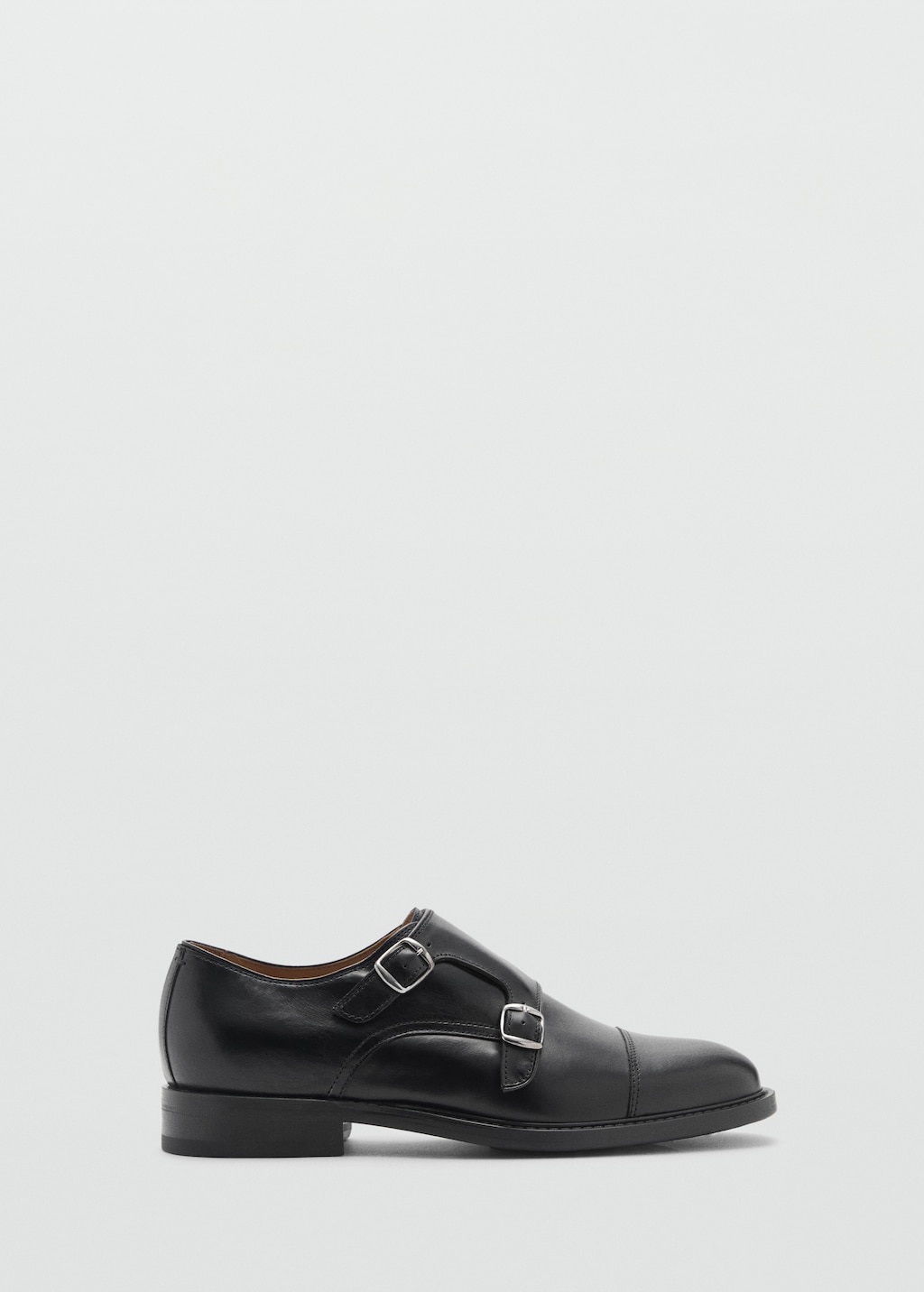 Mango Zapato piel doble hebilla