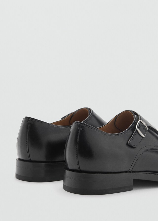 Mango Zapato piel doble hebilla Precio ultrabajo