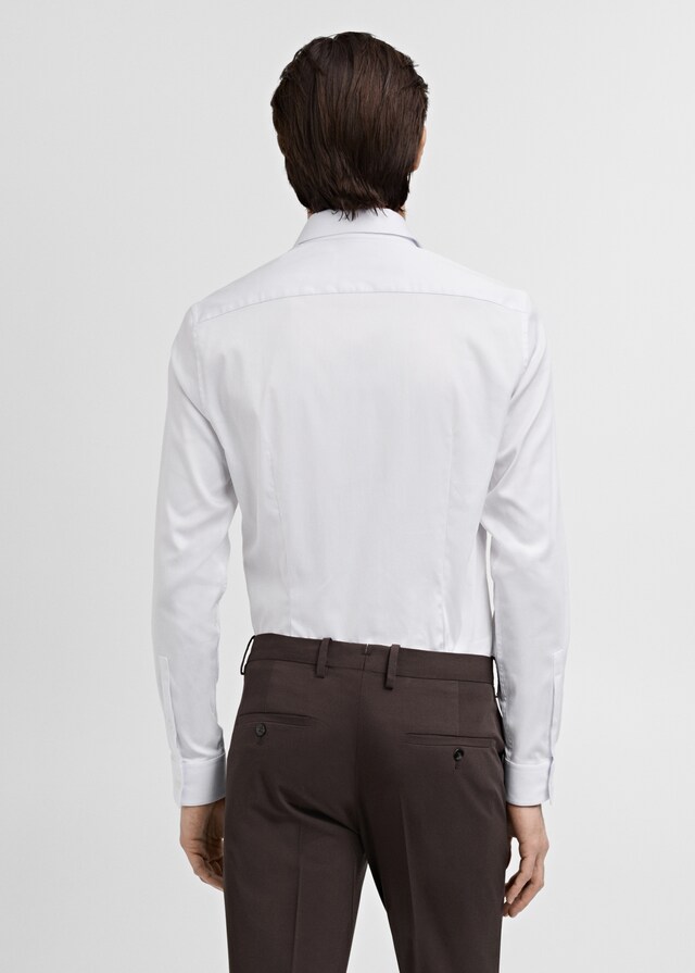 Mango Camisa traje slim fit algodón 2025