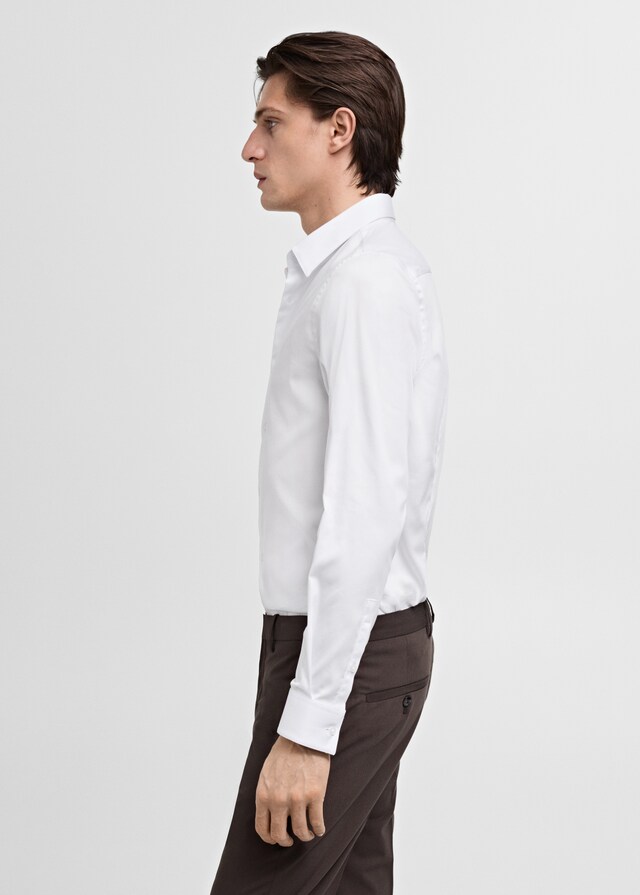 Mango Camisa traje slim fit algodón 2025