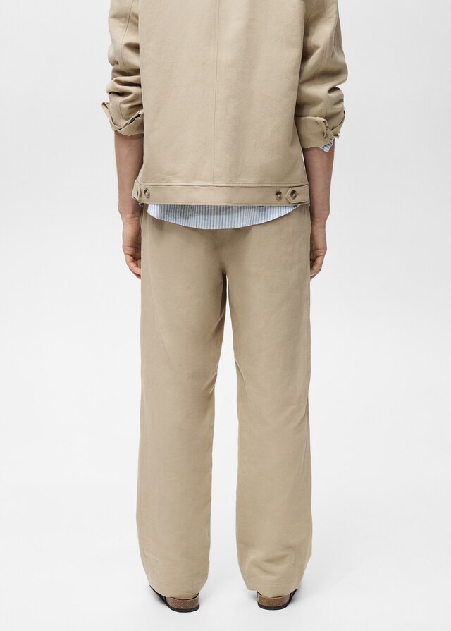 Mango Pantalón lino regular fit Rebajas