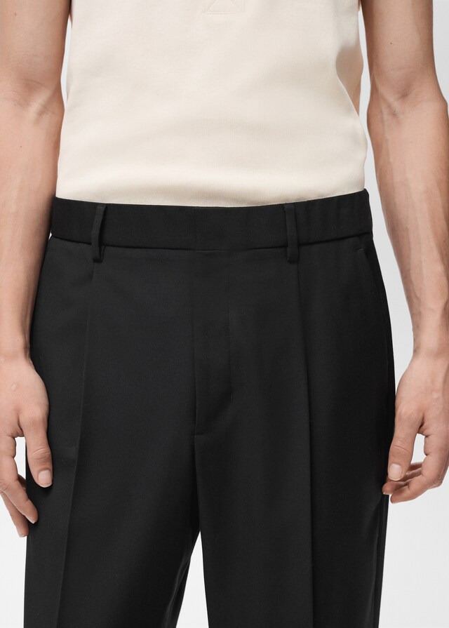 Mango Pantalón traje relaxed fit pinzas Ofertas