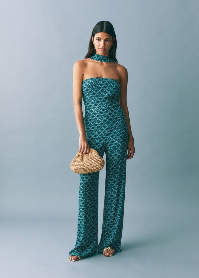 Mango Mono estampado lazo En oferta